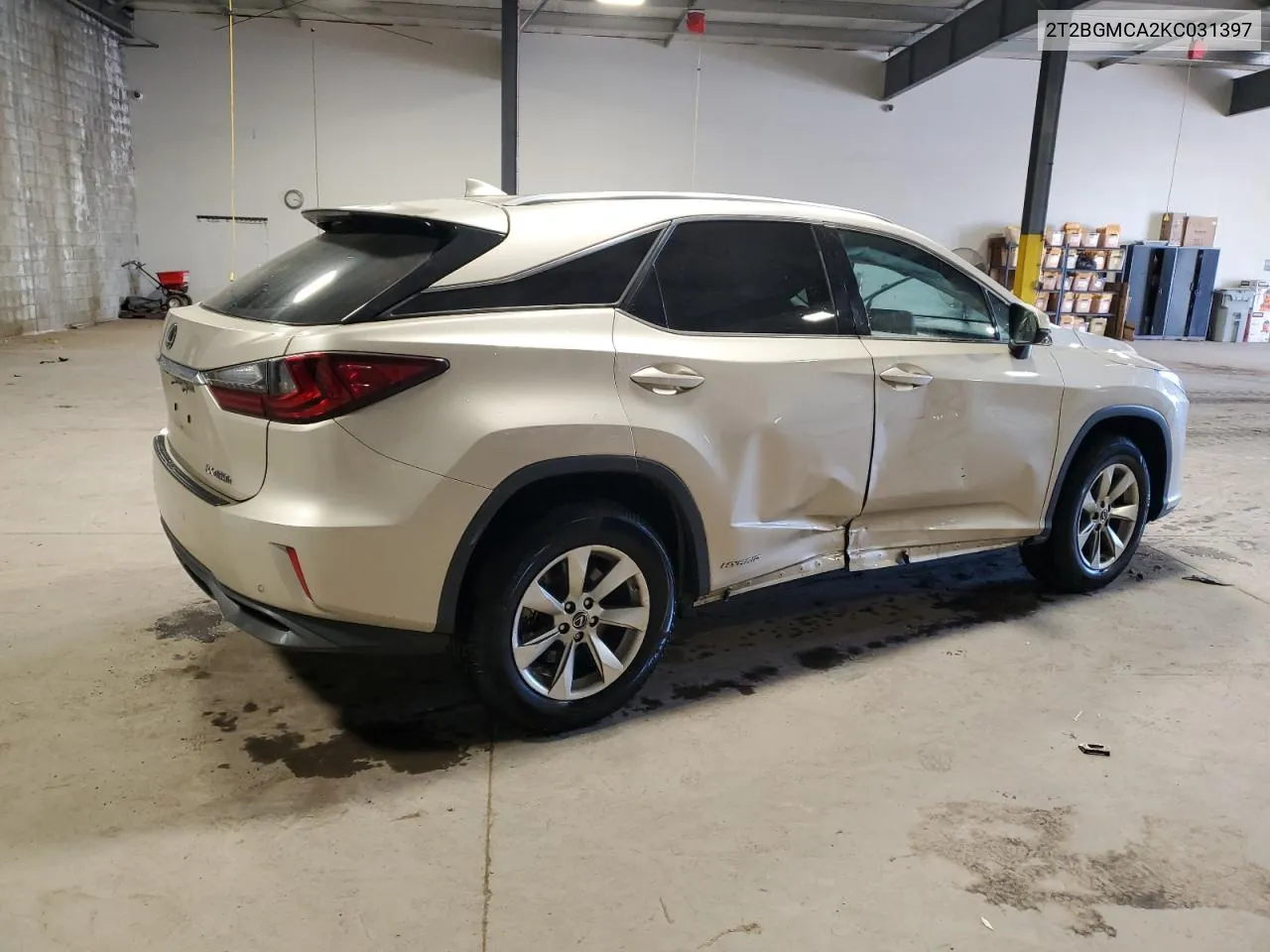 2019 Lexus Rx 450H Base VIN: 2T2BGMCA2KC031397 Lot: 77543234