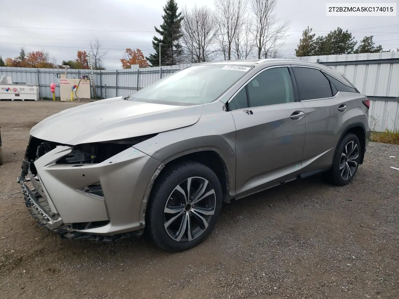 2019 Lexus Rx 350 Base VIN: 2T2BZMCA5KC174015 Lot: 77912504