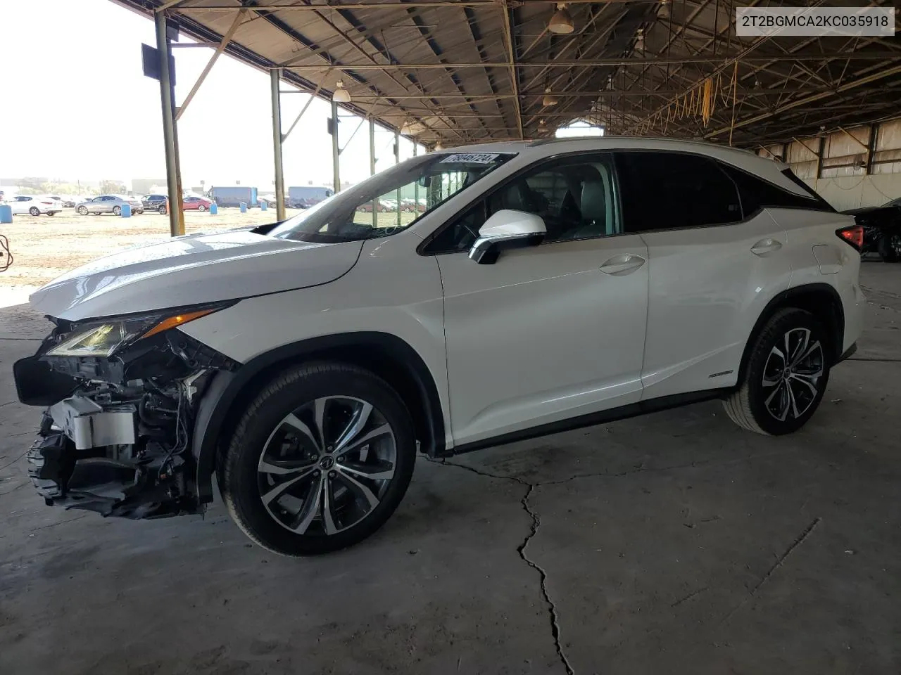 2019 Lexus Rx 450H Base VIN: 2T2BGMCA2KC035918 Lot: 78046724