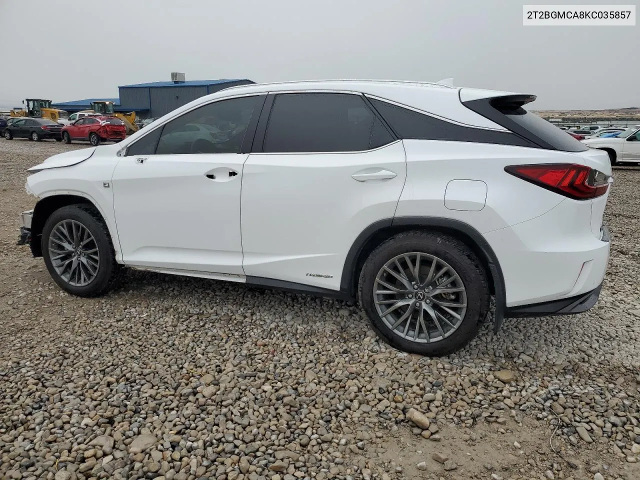 2019 Lexus Rx 450H Base VIN: 2T2BGMCA8KC035857 Lot: 78161824