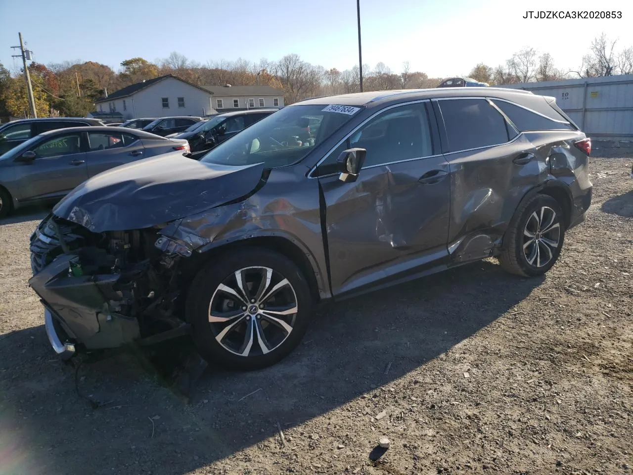 2019 Lexus Rx 350 L VIN: JTJDZKCA3K2020853 Lot: 79467634