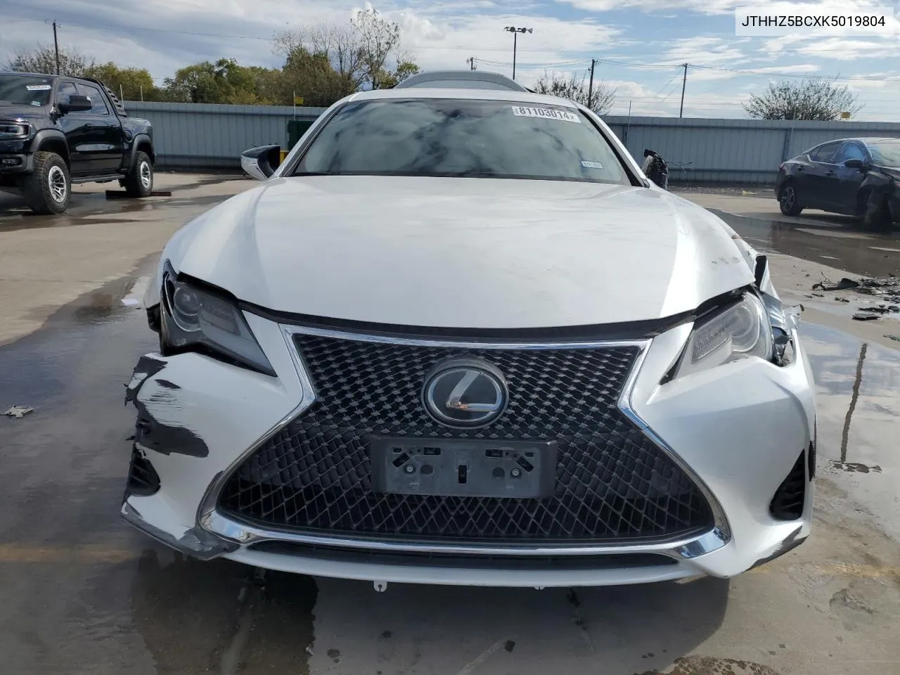 2019 Lexus Rc 350 VIN: JTHHZ5BCXK5019804 Lot: 81103014