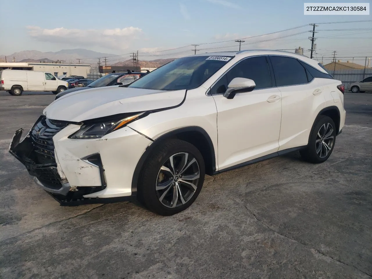 2019 Lexus Rx 350 Base VIN: 2T2ZZMCA2KC130584 Lot: 81356514