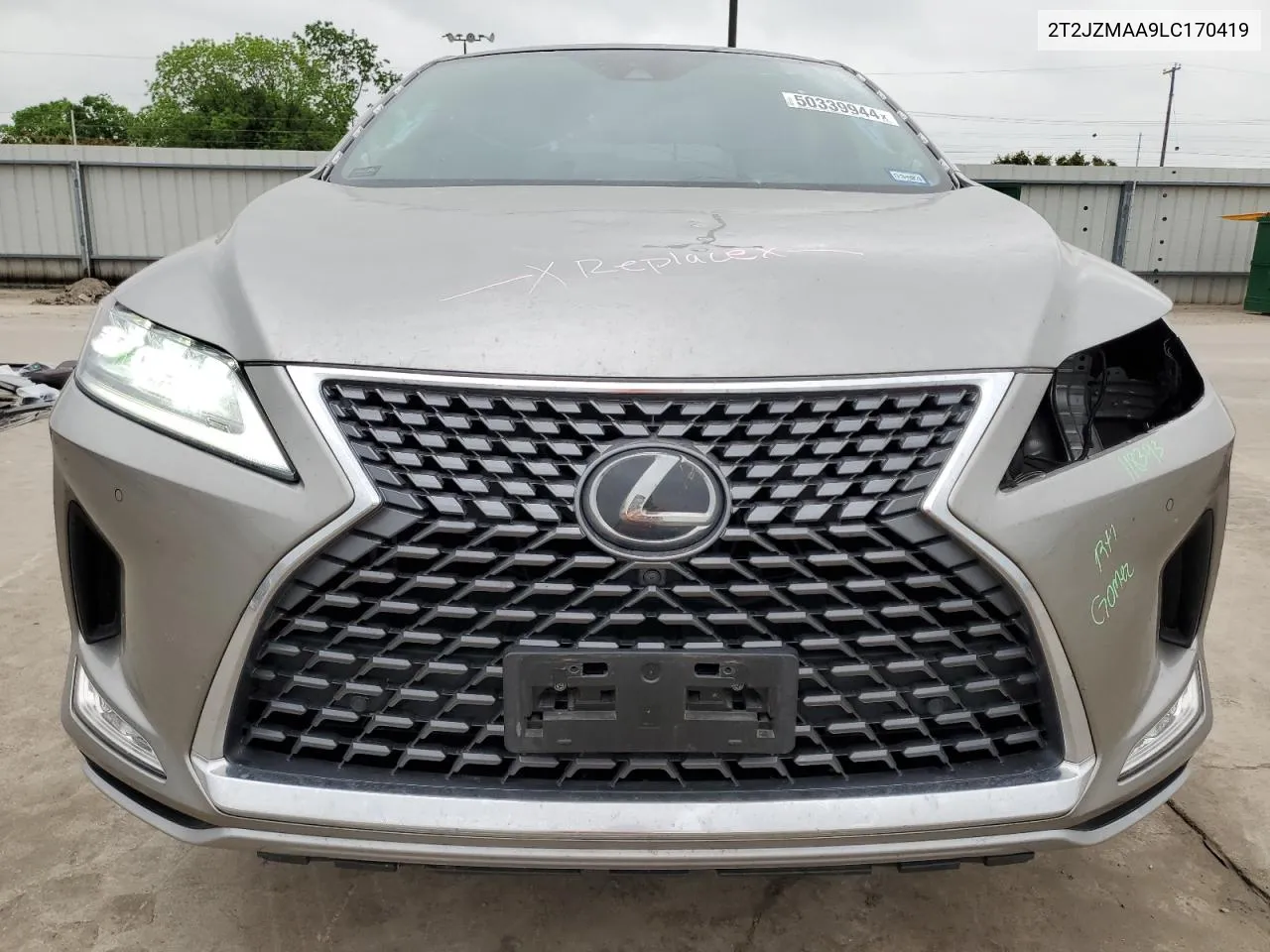 2020 Lexus Rx 350 VIN: 2T2JZMAA9LC170419 Lot: 50339944