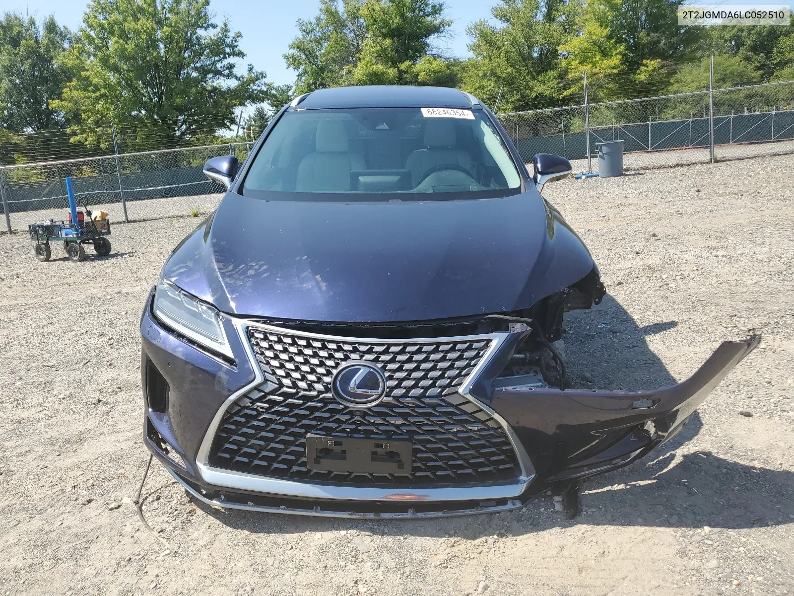 2020 Lexus Rx 450H VIN: 2T2JGMDA6LC052510 Lot: 68246354