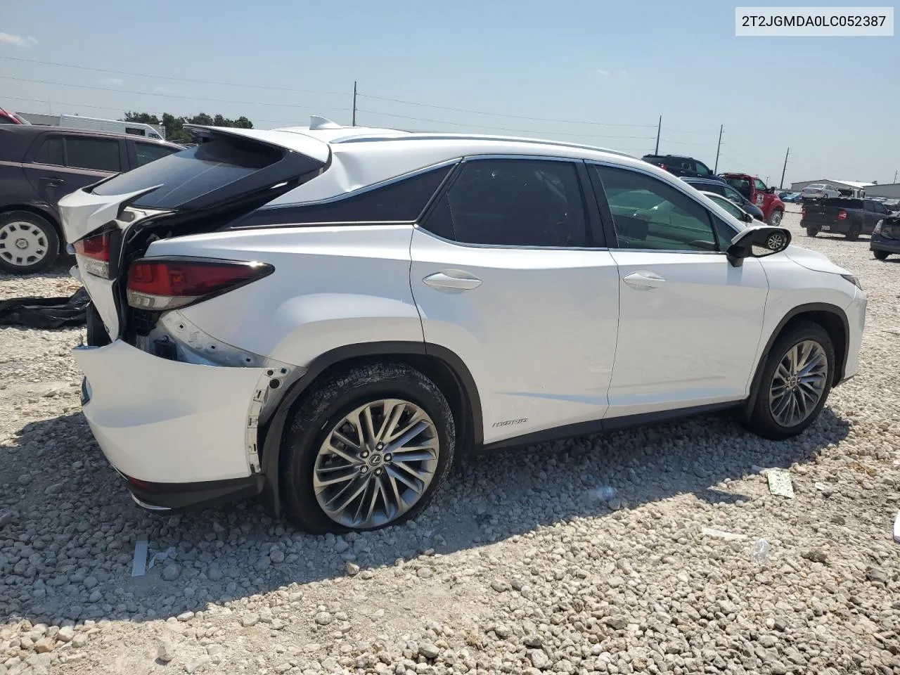 2020 Lexus Rx 450H VIN: 2T2JGMDA0LC052387 Lot: 68279714