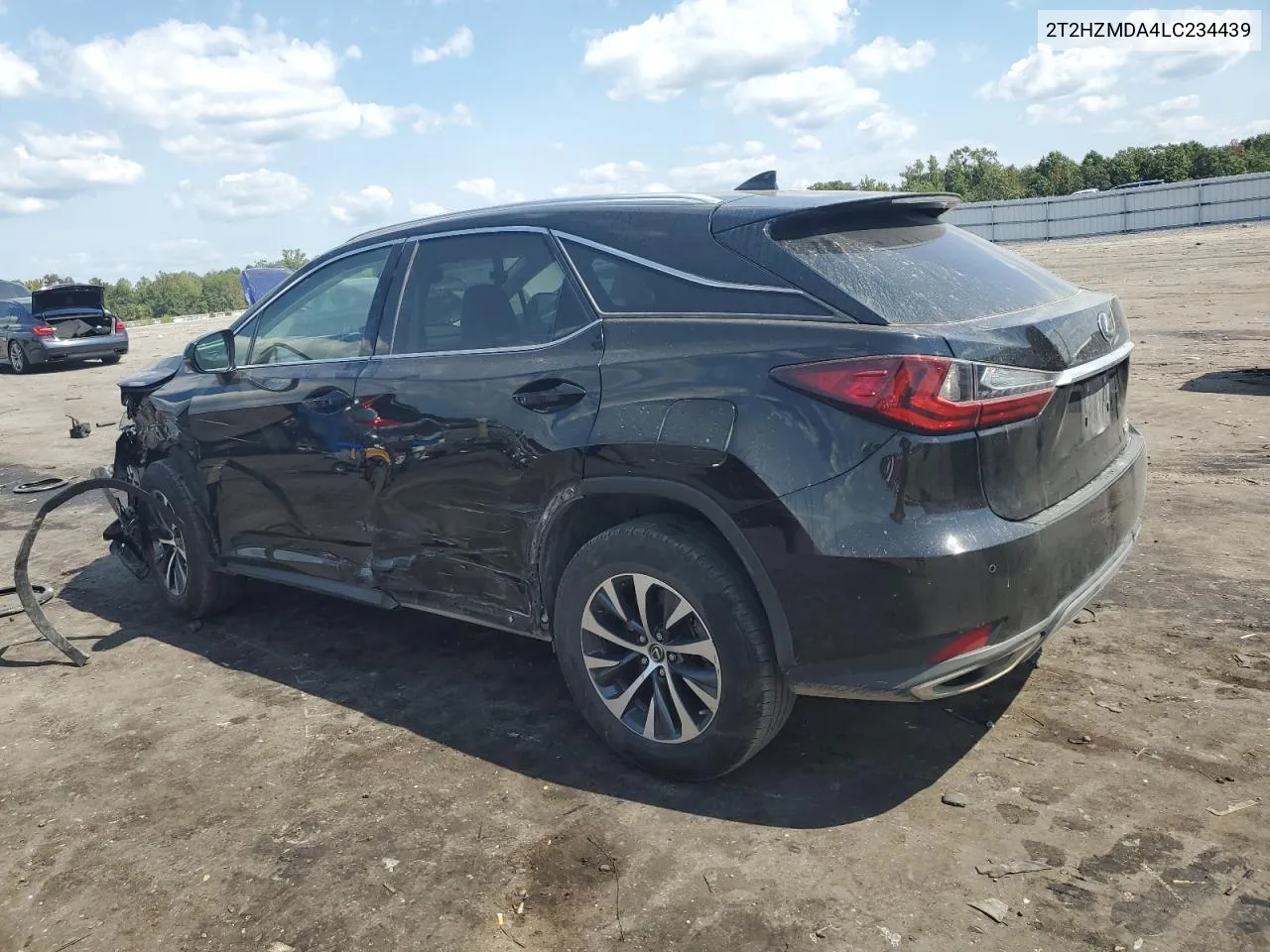 2020 Lexus Rx 350 VIN: 2T2HZMDA4LC234439 Lot: 70600814