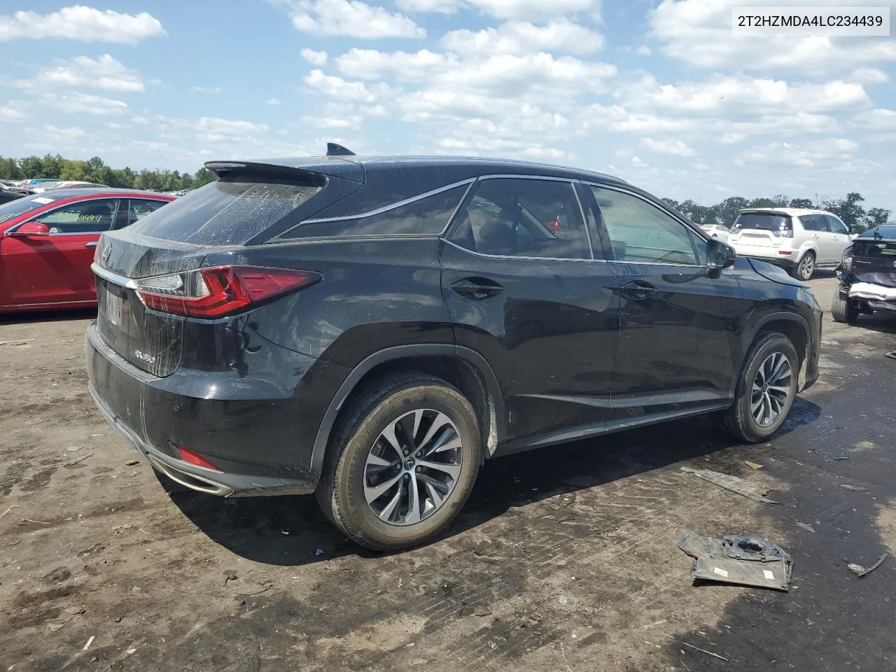 2020 Lexus Rx 350 VIN: 2T2HZMDA4LC234439 Lot: 70600814