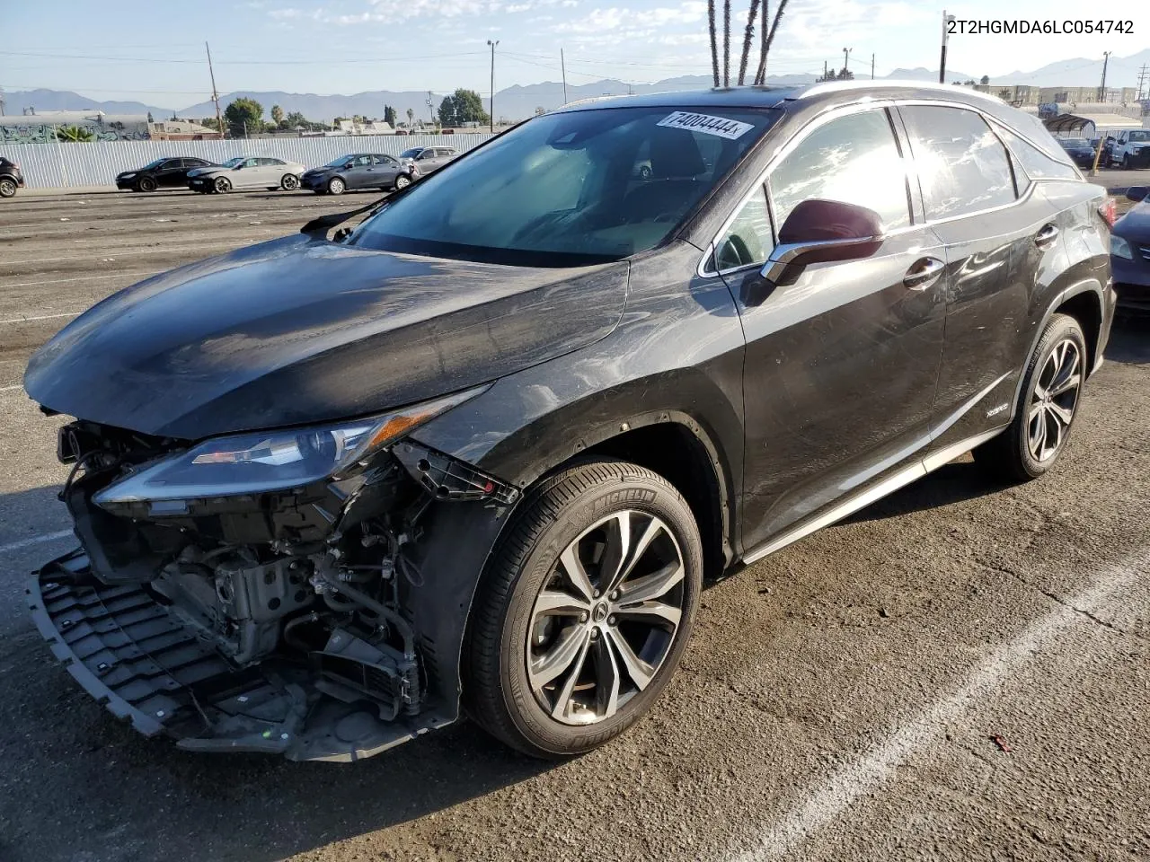 2020 Lexus Rx 450H VIN: 2T2HGMDA6LC054742 Lot: 74004444