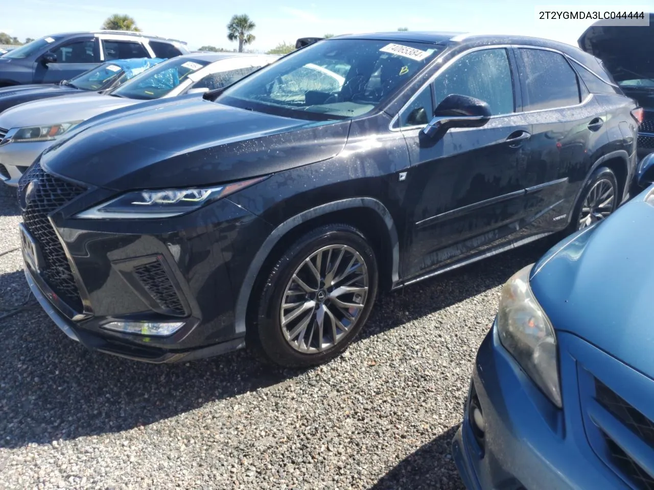 2020 Lexus Rx 450H F Sport VIN: 2T2YGMDA3LC044444 Lot: 74065384