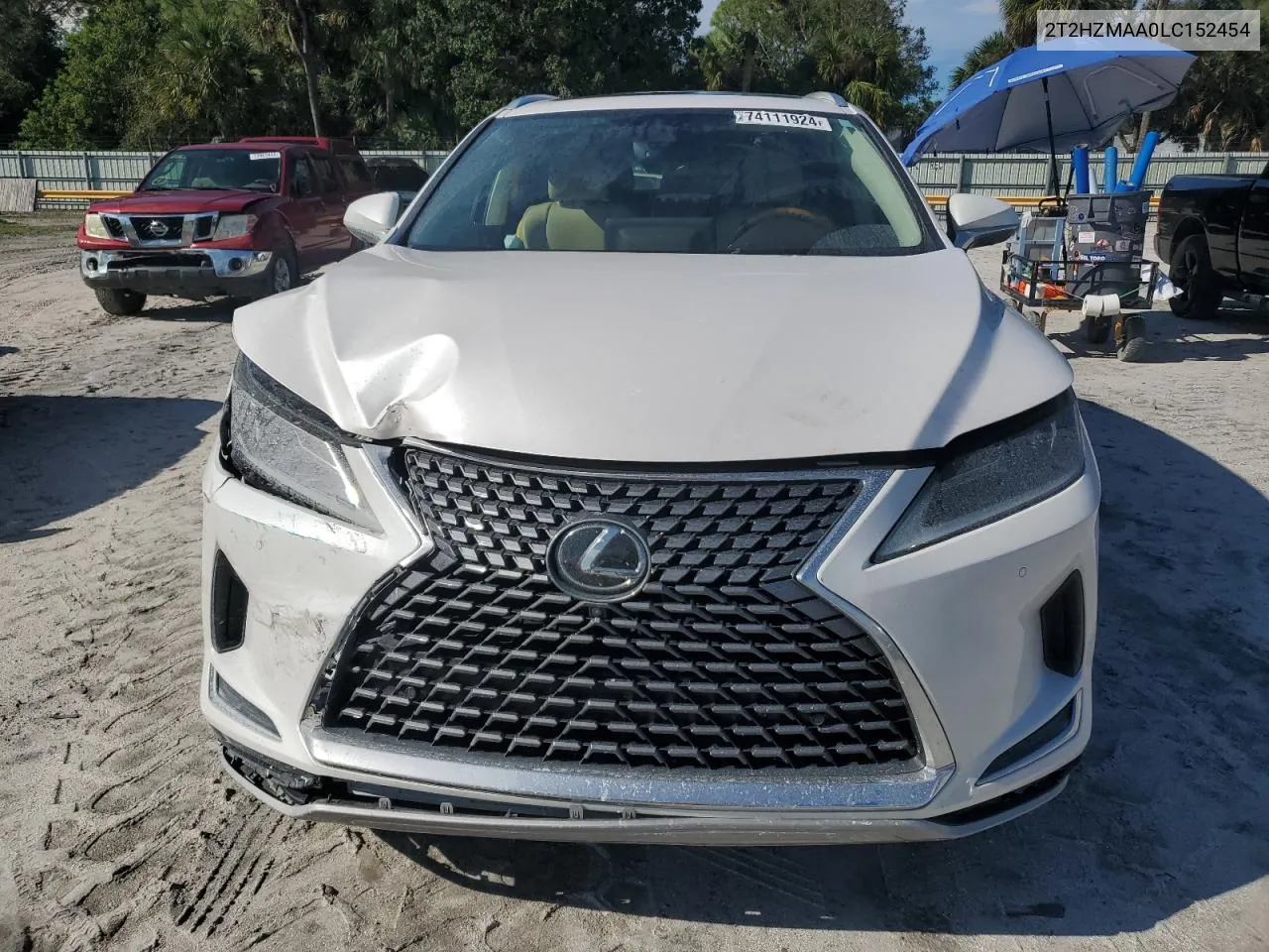 2020 Lexus Rx 350 VIN: 2T2HZMAA0LC152454 Lot: 74111924