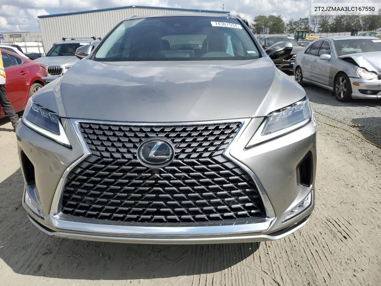 2020 Lexus Rx 350 VIN: 2T2JZMAA3LC167550 Lot: 74307594