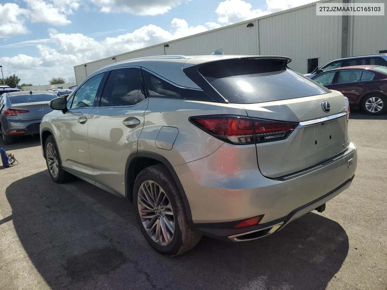 2020 Lexus Rx 350 VIN: 2T2JZMAA1LC165103 Lot: 74554774