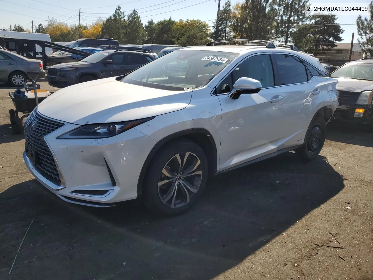 2020 Lexus Rx 450H VIN: 2T2HGMDA1LC044409 Lot: 74597904