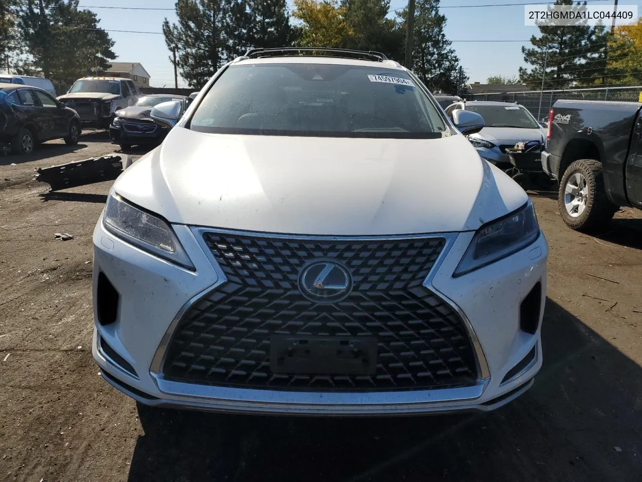 2020 Lexus Rx 450H VIN: 2T2HGMDA1LC044409 Lot: 74597904