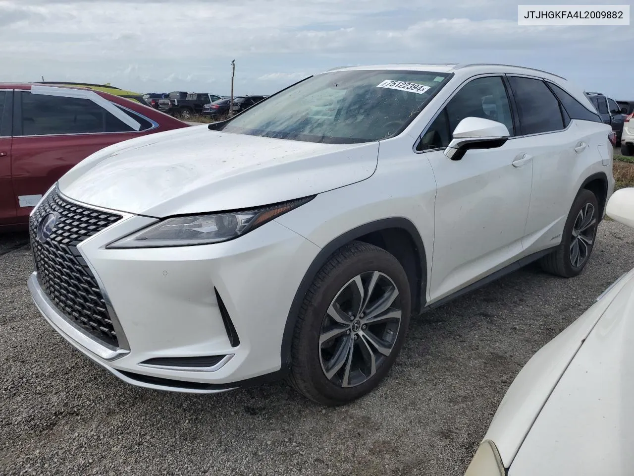 2020 Lexus Rx 450H L VIN: JTJHGKFA4L2009882 Lot: 75122394