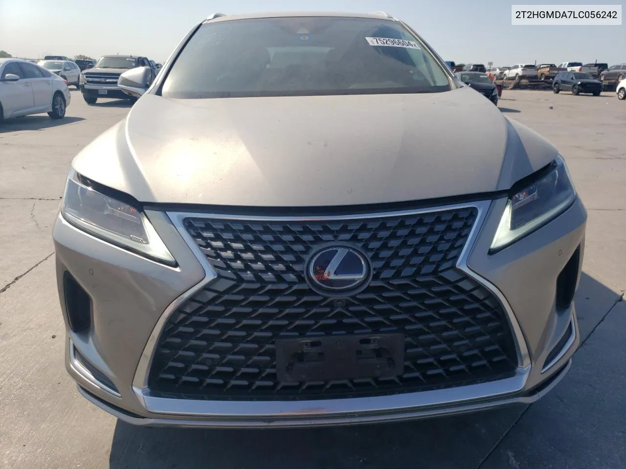 2020 Lexus Rx 450H VIN: 2T2HGMDA7LC056242 Lot: 75296604