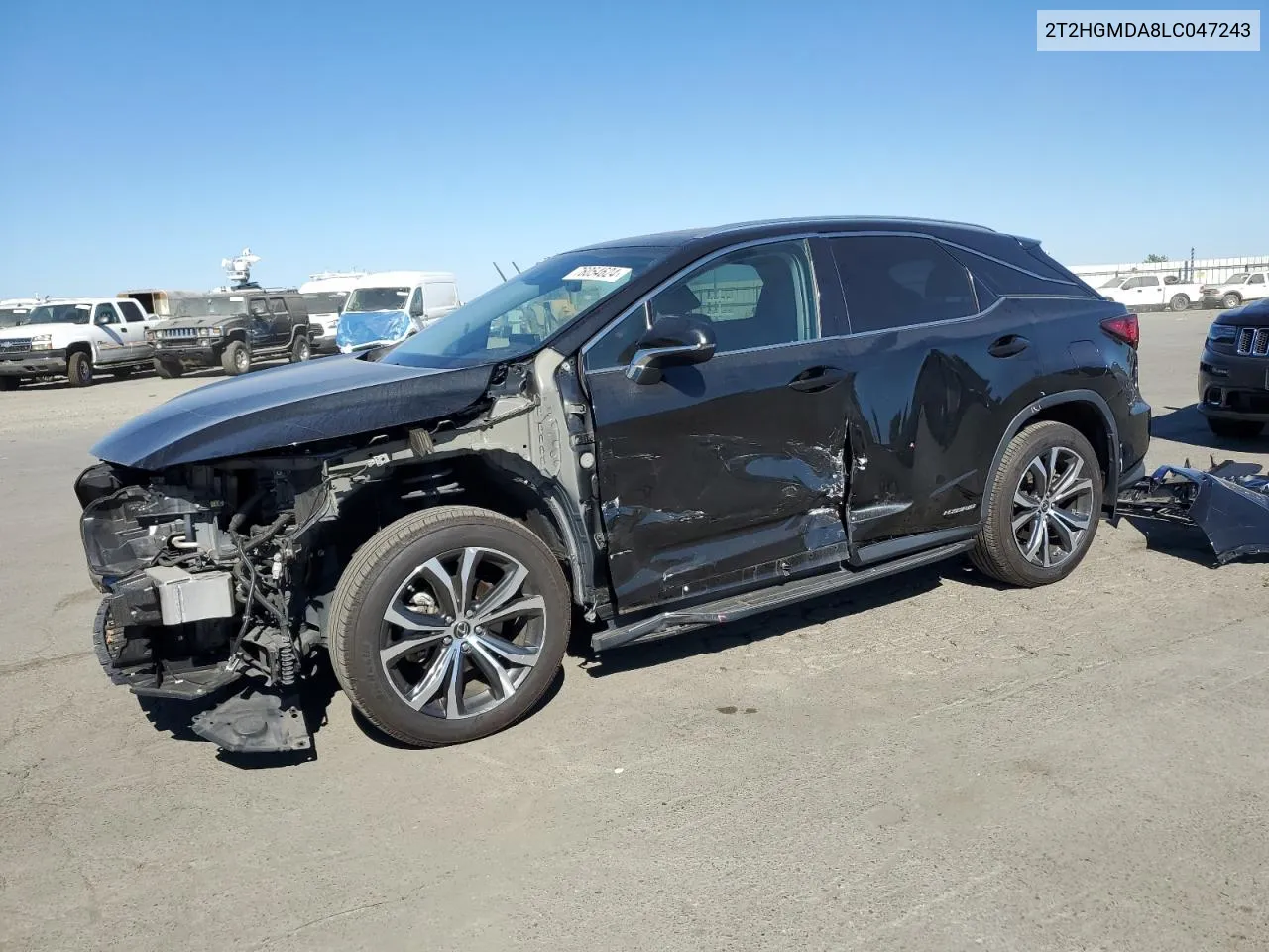 2020 Lexus Rx 450H VIN: 2T2HGMDA8LC047243 Lot: 76054624