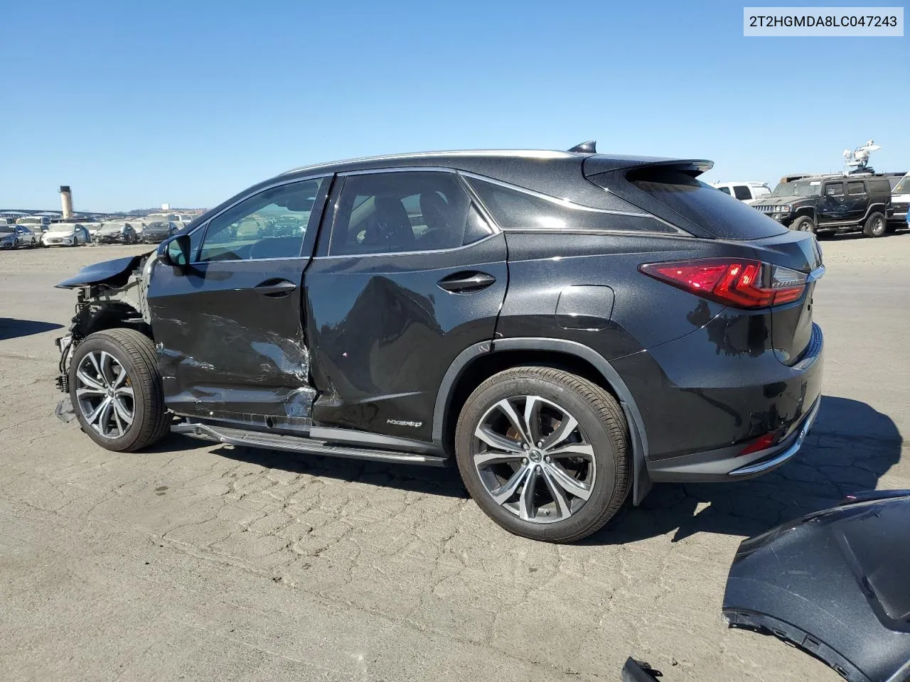 2020 Lexus Rx 450H VIN: 2T2HGMDA8LC047243 Lot: 76054624