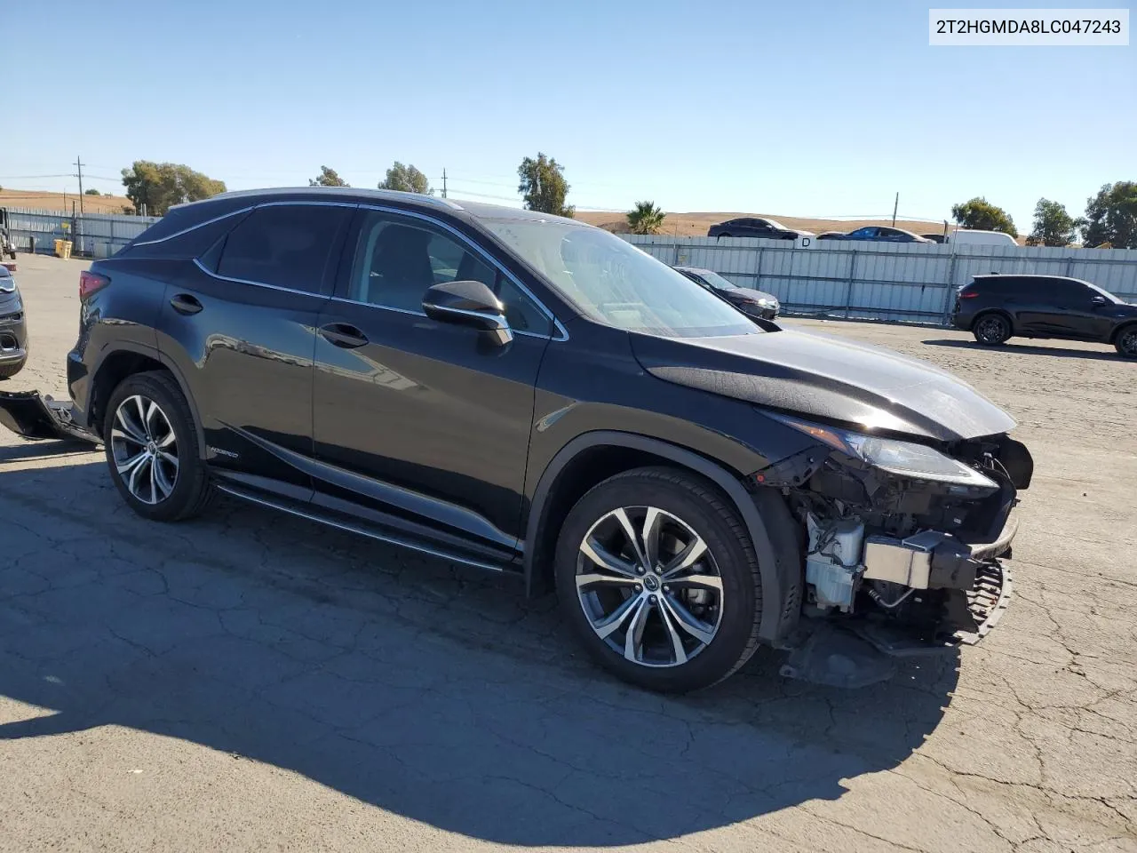 2020 Lexus Rx 450H VIN: 2T2HGMDA8LC047243 Lot: 76054624