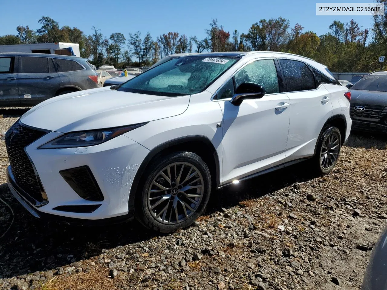 2020 Lexus Rx 350 F Sport VIN: 2T2YZMDA3LC256688 Lot: 76548894