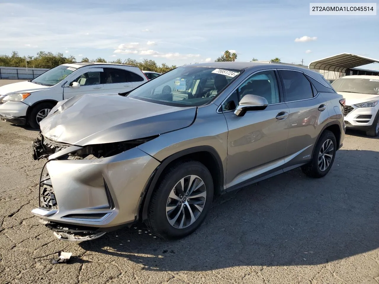 2020 Lexus Rx 450H Base VIN: 2T2AGMDA1LC045514 Lot: 78951724