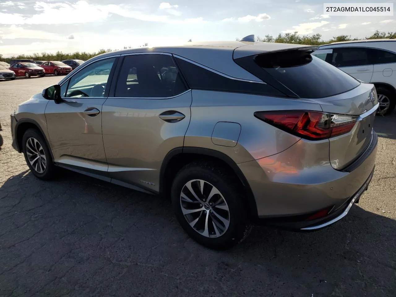 2020 Lexus Rx 450H Base VIN: 2T2AGMDA1LC045514 Lot: 78951724