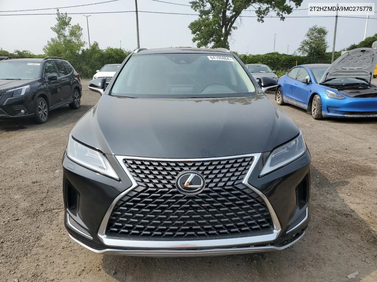 2021 Lexus Rx 350 VIN: 2T2HZMDA9MC275778 Lot: 64195864