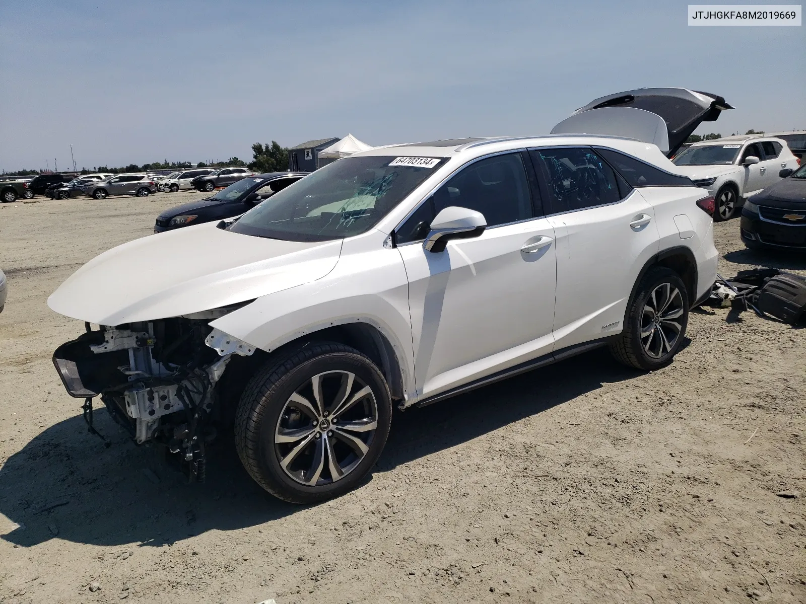 JTJHGKFA8M2019669 2021 Lexus Rx 450H L