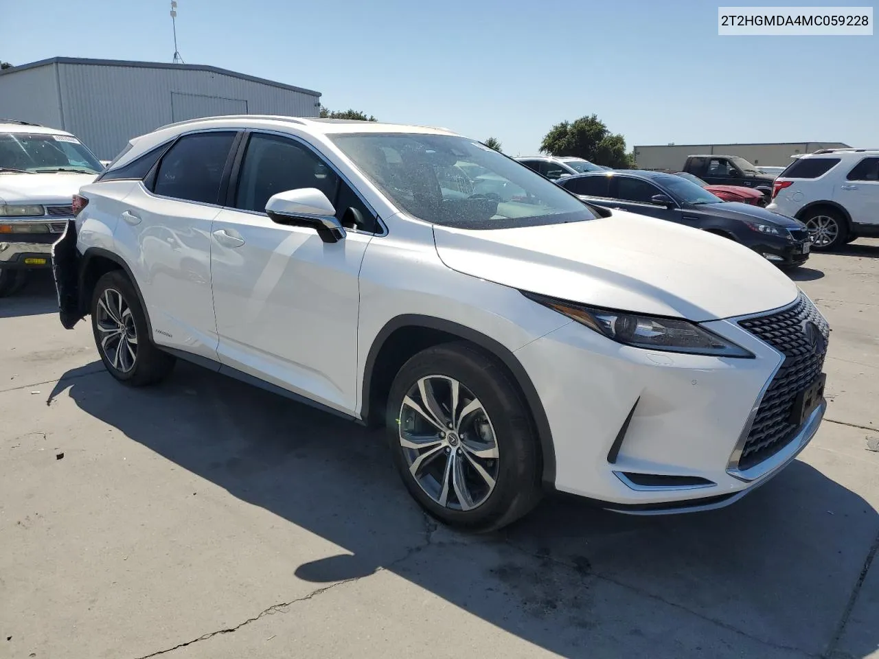 2021 Lexus Rx 450H VIN: 2T2HGMDA4MC059228 Lot: 68326664