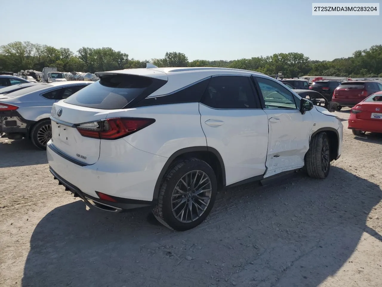 2021 Lexus Rx 350 F Sport VIN: 2T2SZMDA3MC283204 Lot: 69100264