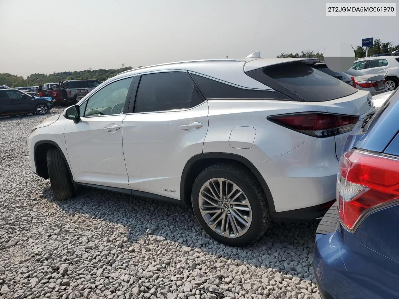 2021 Lexus Rx 450H VIN: 2T2JGMDA6MC061970 Lot: 70459124