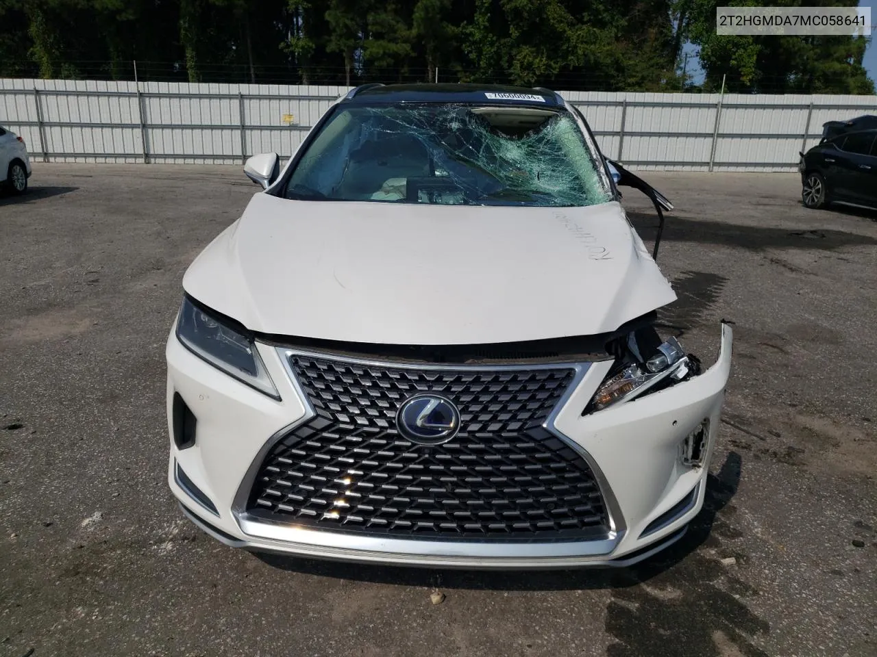 2021 Lexus Rx 450H VIN: 2T2HGMDA7MC058641 Lot: 70600094