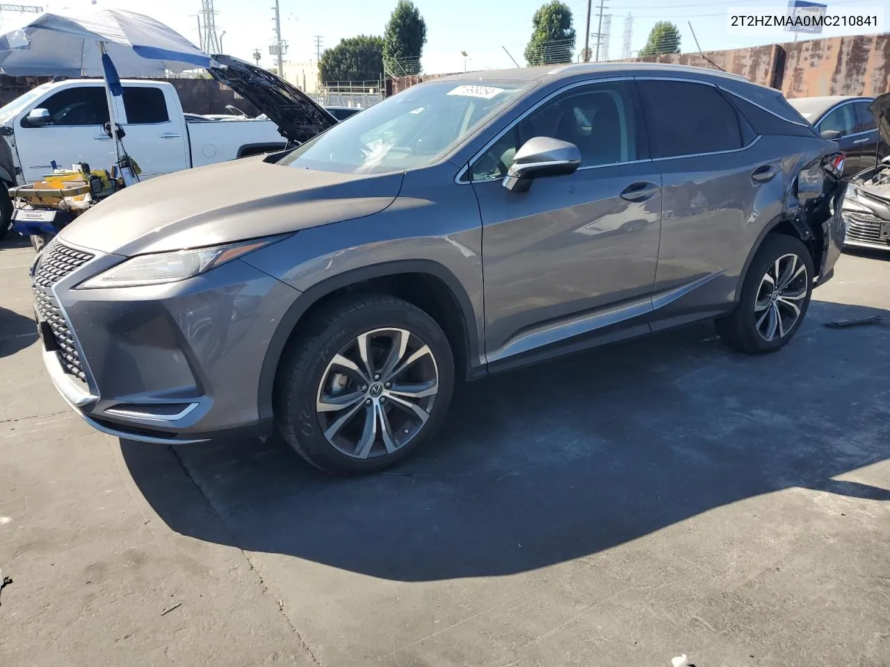 2021 Lexus Rx 350 VIN: 2T2HZMAA0MC210841 Lot: 71998054