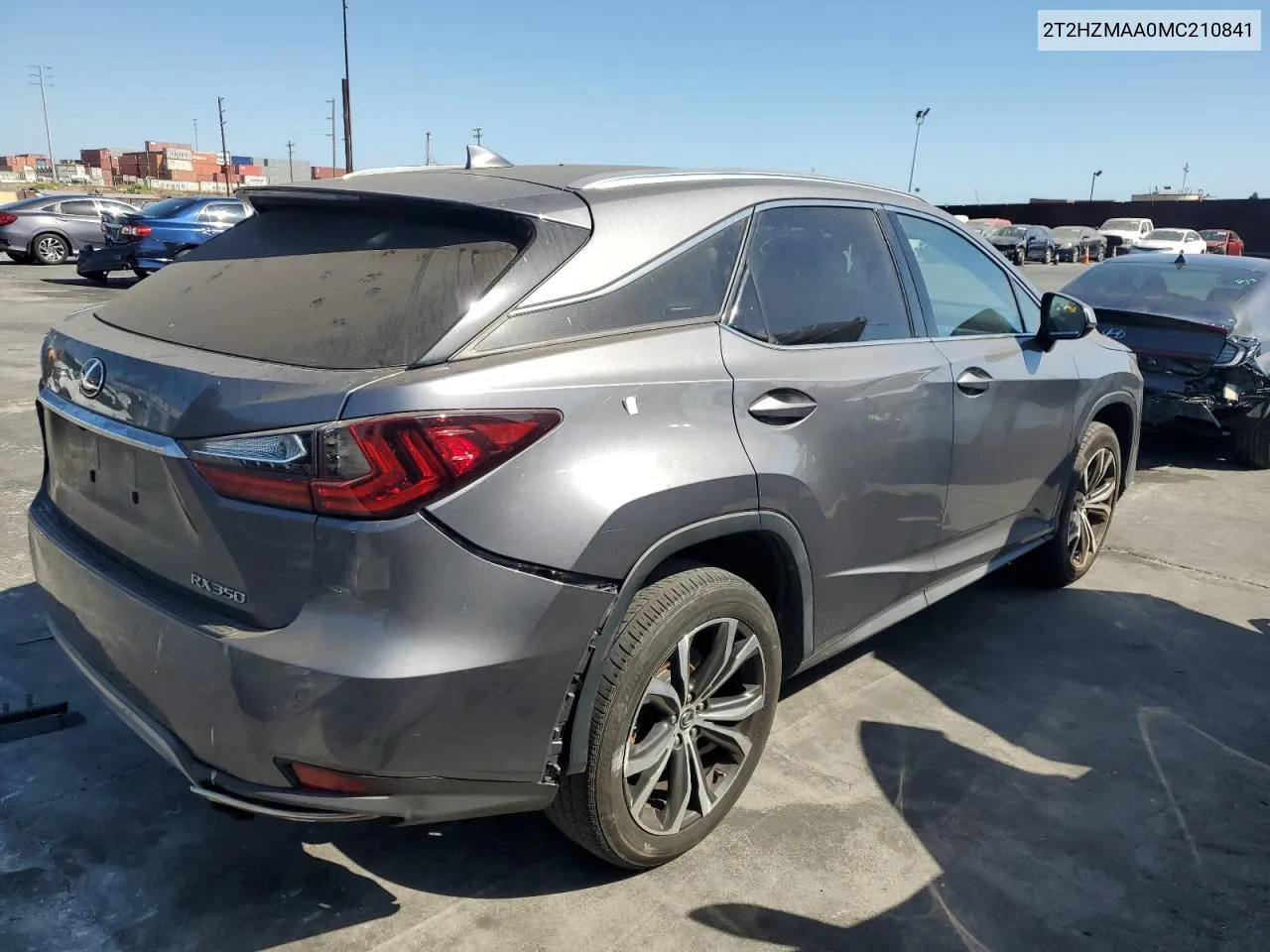 2T2HZMAA0MC210841 2021 Lexus Rx 350