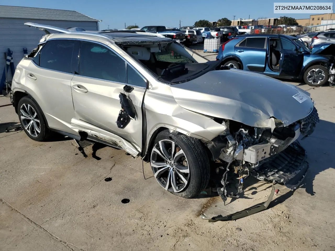 2021 Lexus Rx 350 VIN: 2T2HZMAA7MC208634 Lot: 73297474