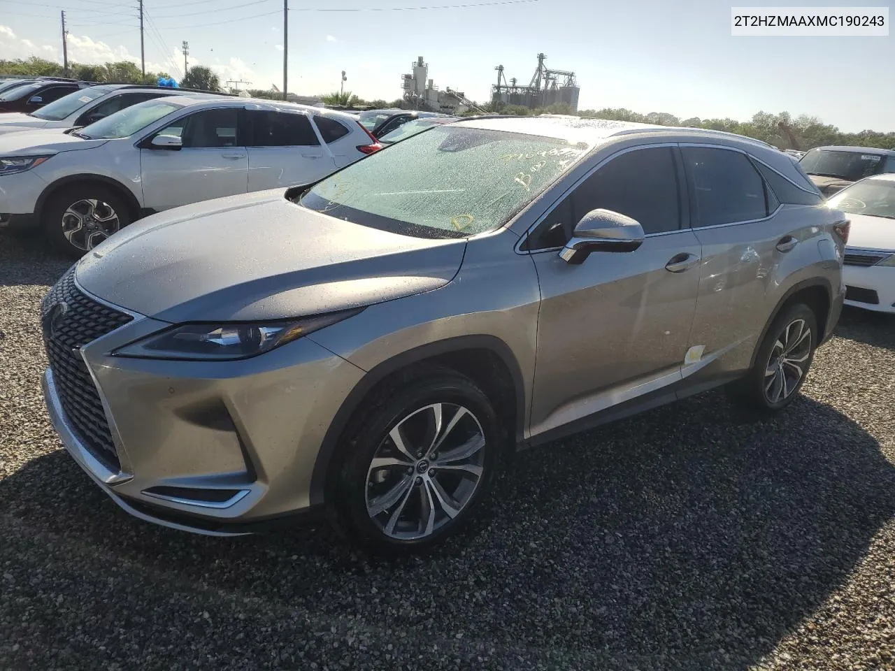 2021 Lexus Rx 350 VIN: 2T2HZMAAXMC190243 Lot: 74048574