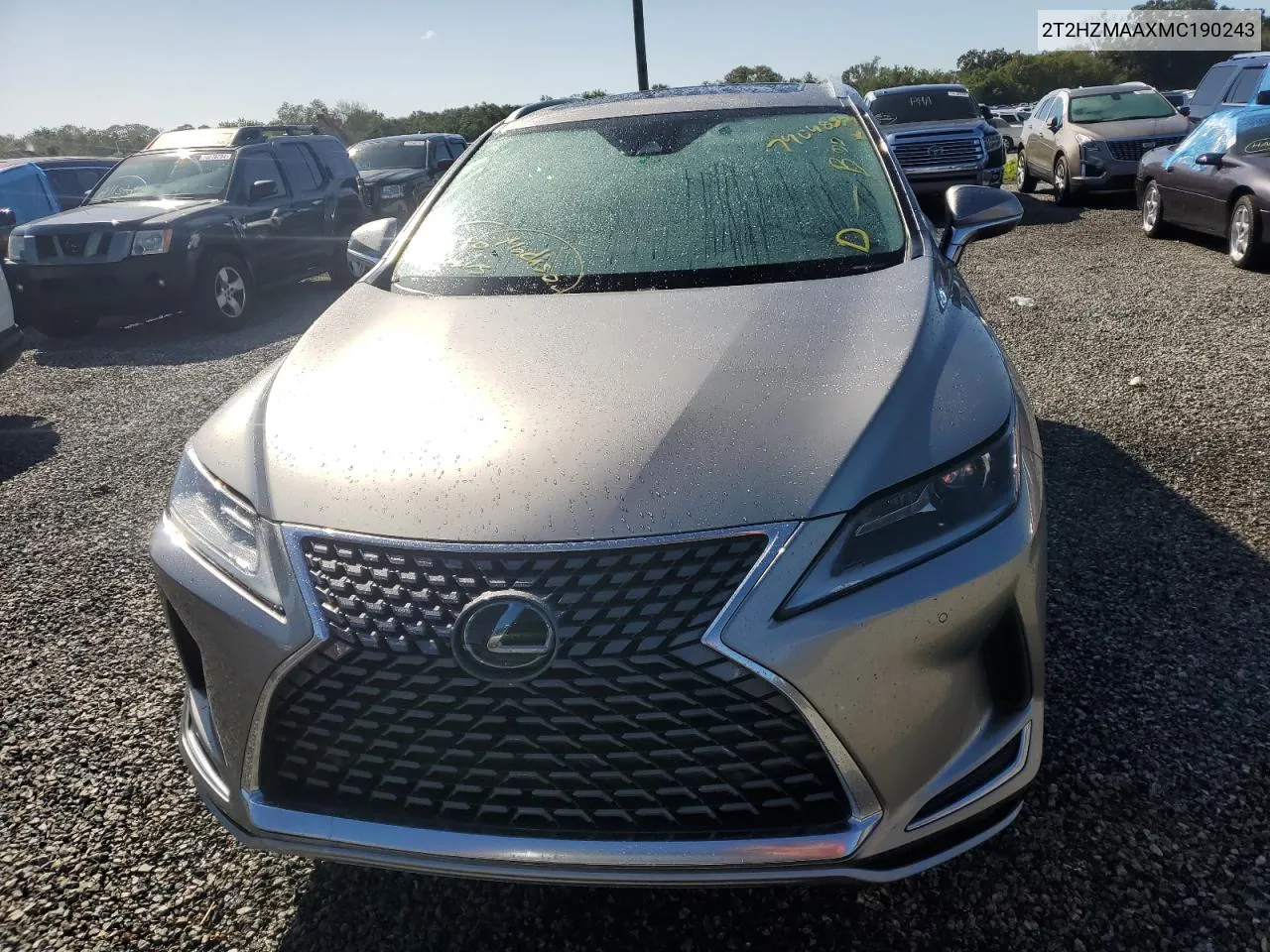 2021 Lexus Rx 350 VIN: 2T2HZMAAXMC190243 Lot: 74048574