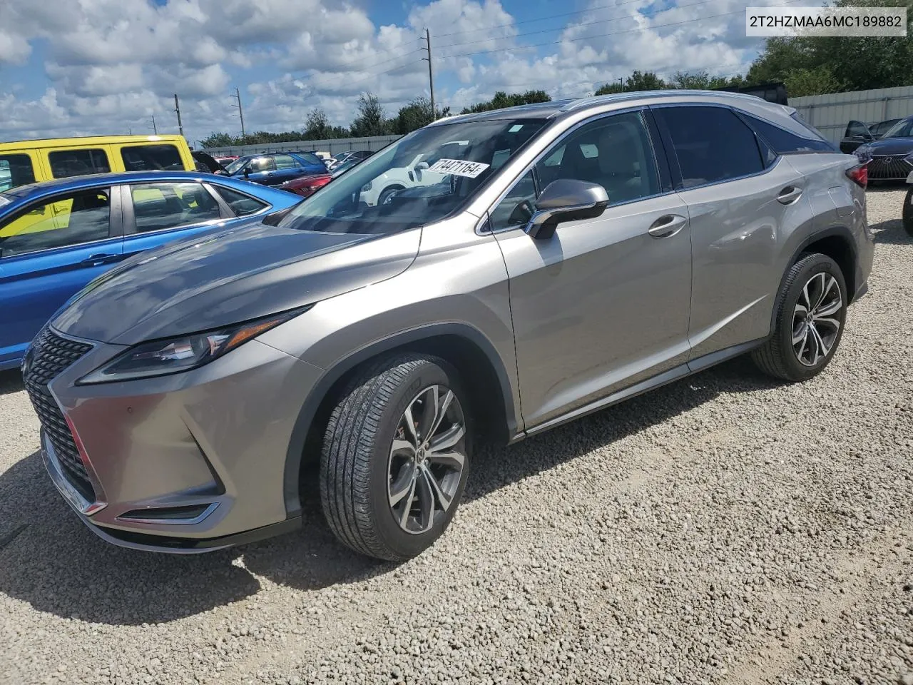 2021 Lexus Rx 350 VIN: 2T2HZMAA6MC189882 Lot: 74471164