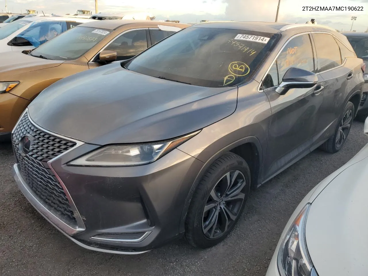 2021 Lexus Rx 350 VIN: 2T2HZMAA7MC190622 Lot: 74571914