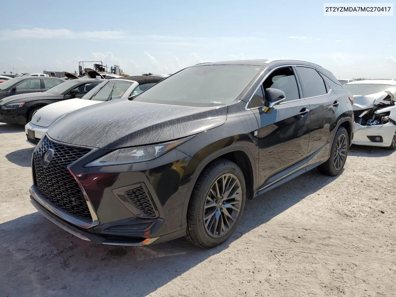 2021 Lexus Rx 350 F Sport VIN: 2T2YZMDA7MC270417 Lot: 74619534