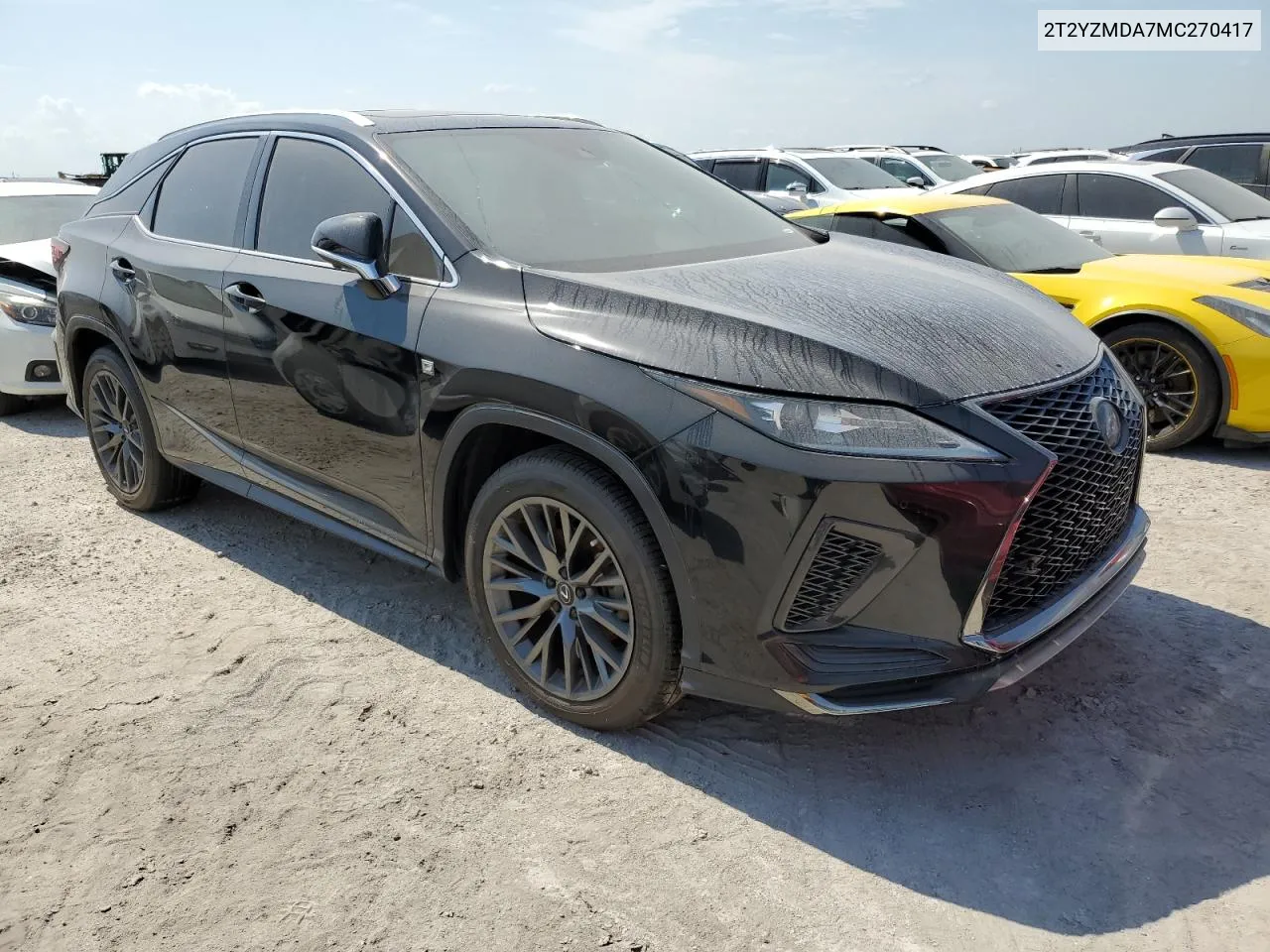 2021 Lexus Rx 350 F Sport VIN: 2T2YZMDA7MC270417 Lot: 74619534