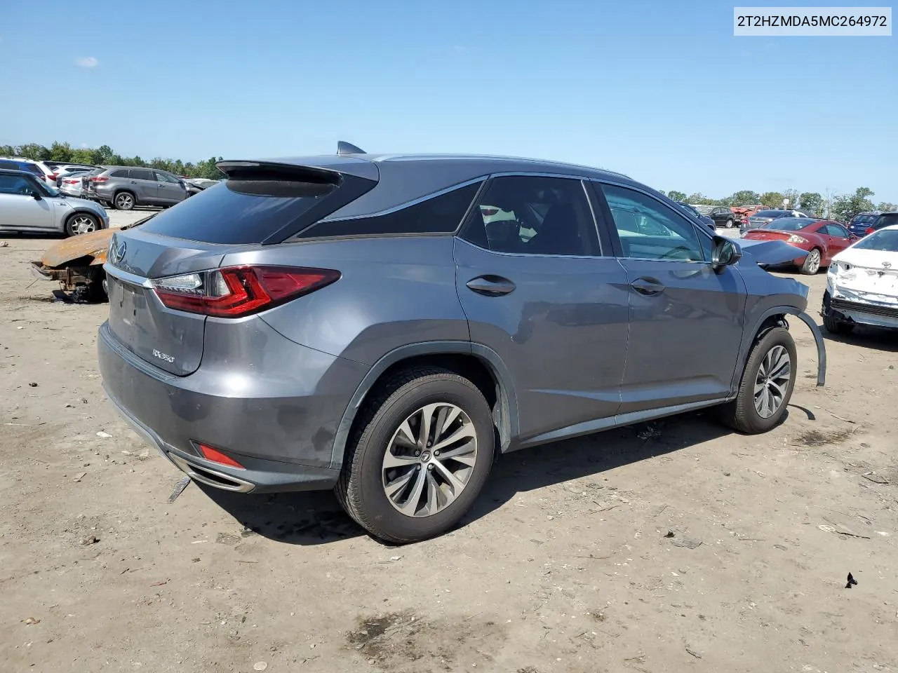 2021 Lexus Rx 350 VIN: 2T2HZMDA5MC264972 Lot: 74677754