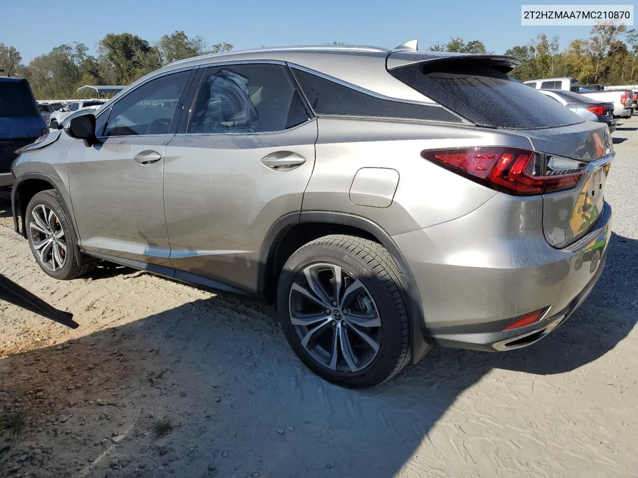 2021 Lexus Rx 350 VIN: 2T2HZMAA7MC210870 Lot: 74990194