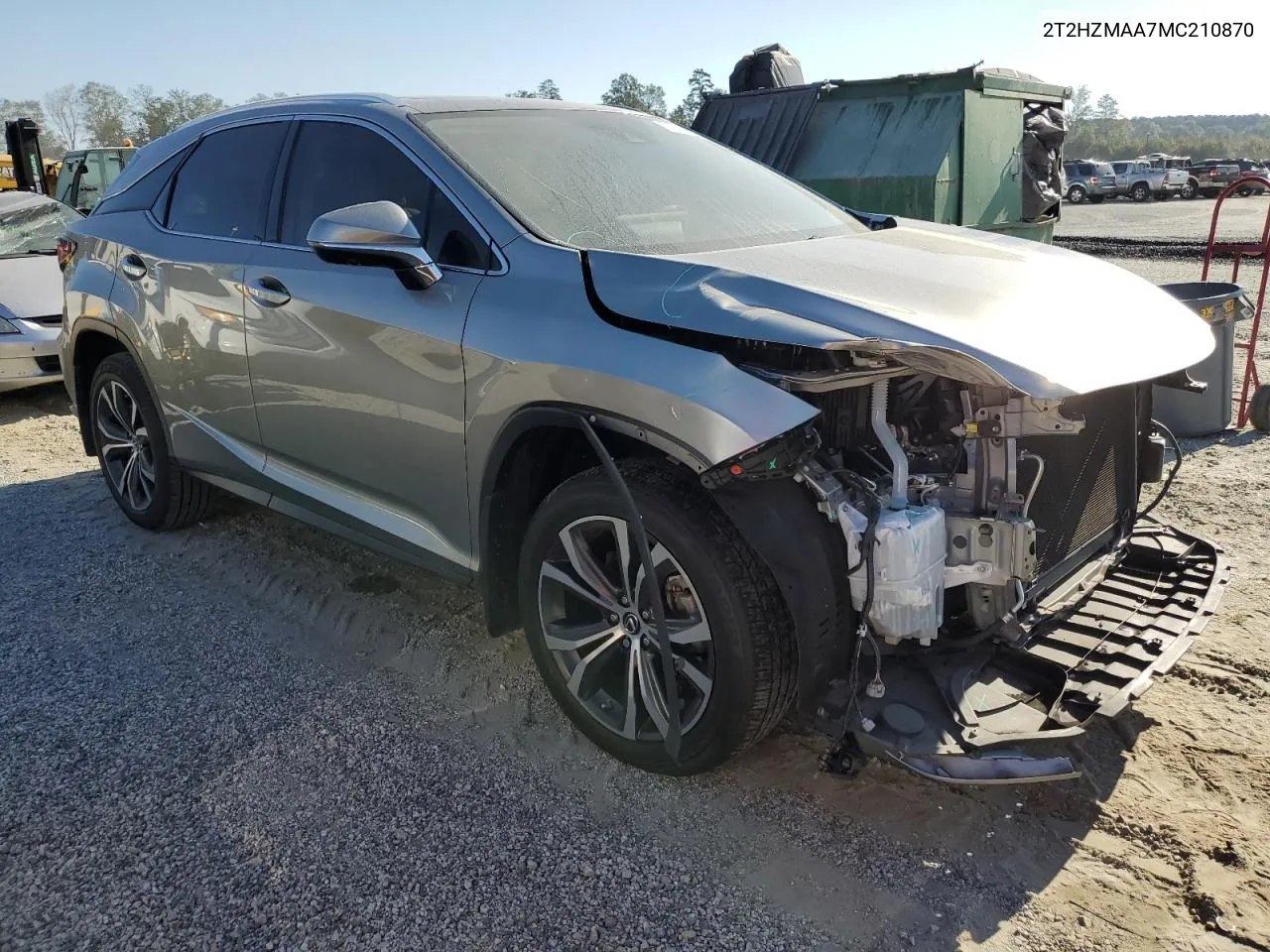 2021 Lexus Rx 350 VIN: 2T2HZMAA7MC210870 Lot: 74990194