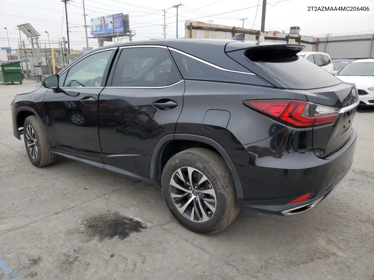 2021 Lexus Rx 350 Base VIN: 2T2AZMAA4MC206406 Lot: 75365224