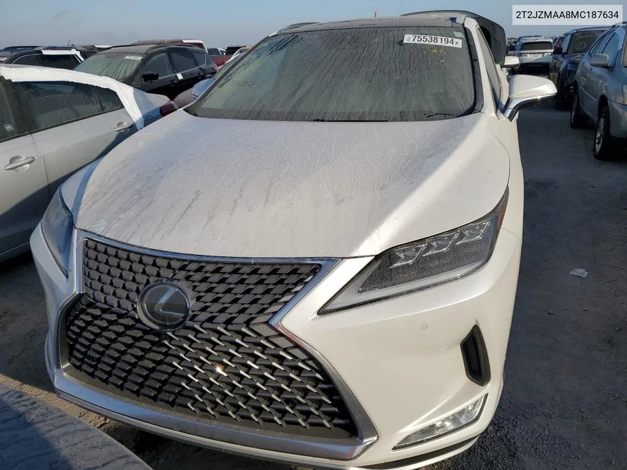 2021 Lexus Rx 350 VIN: 2T2JZMAA8MC187634 Lot: 75538194