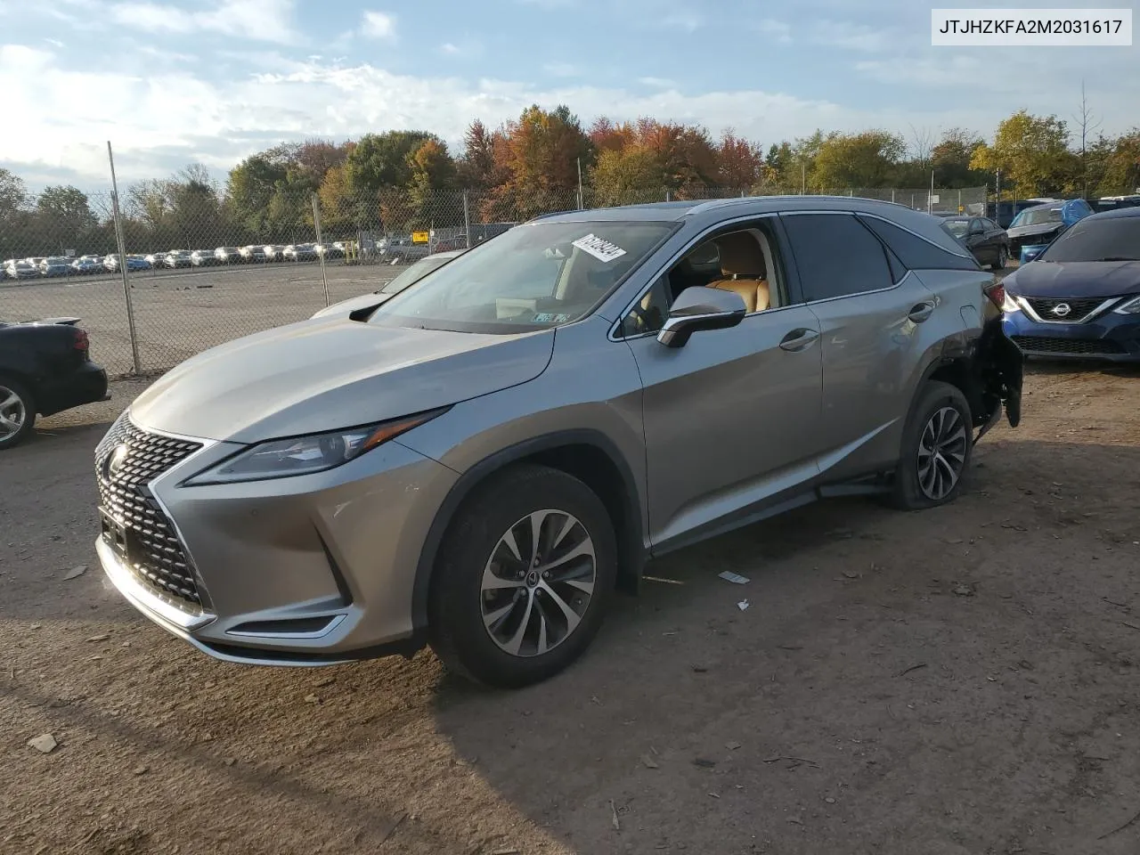 2021 Lexus Rx 350 L VIN: JTJHZKFA2M2031617 Lot: 75728424