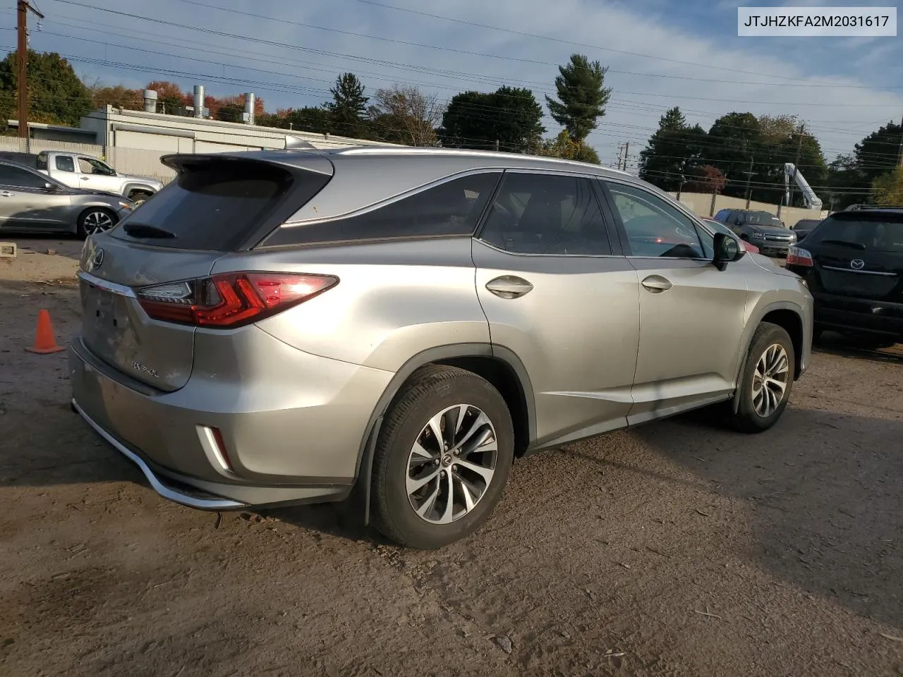 2021 Lexus Rx 350 L VIN: JTJHZKFA2M2031617 Lot: 75728424