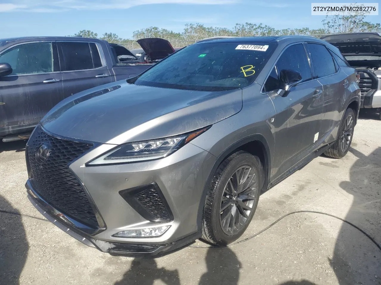 2021 Lexus Rx 350 F Sport VIN: 2T2YZMDA7MC282776 Lot: 76377094